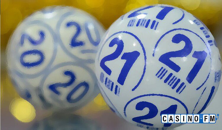 Weiss-Blaue Ziehungs mit Nummer 21 und 20 | casinoFM Markenbild