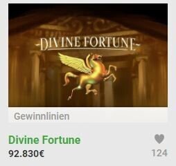 Divine Fortune Slot Jackpot
