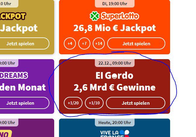 El Gordo Lose online kaufen