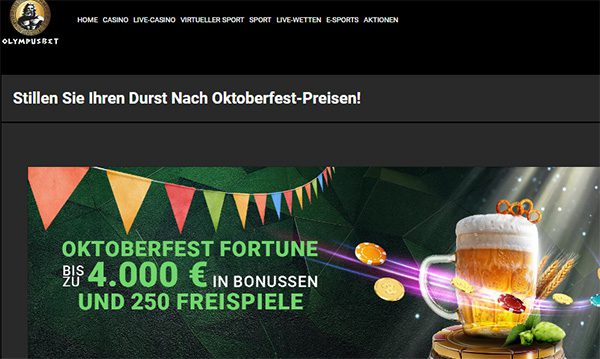 Olympusbet Casino Oktoberfest-Bonus