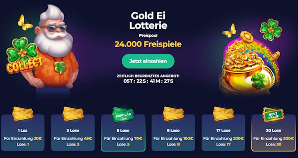 Lotterie zu Ostern 2026 bei Pino Casino