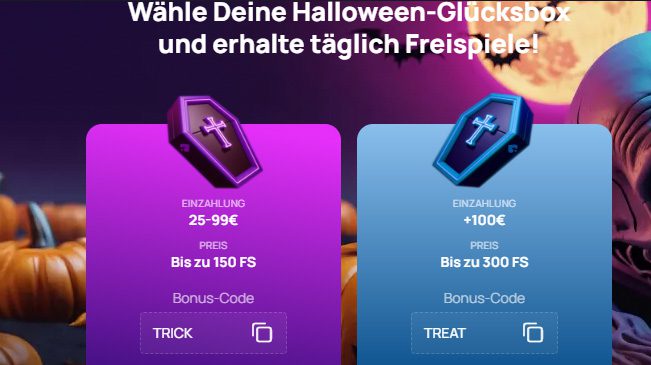 Betandplay Halloween Freispiele