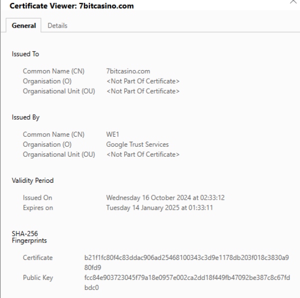 7Bit SSL-Verschlüsselung