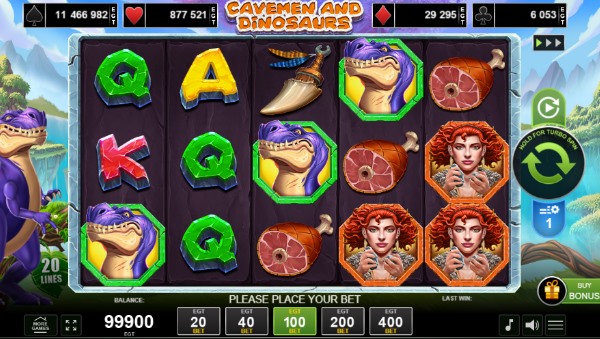 Cavemen and Dinosaurs EGT Slot