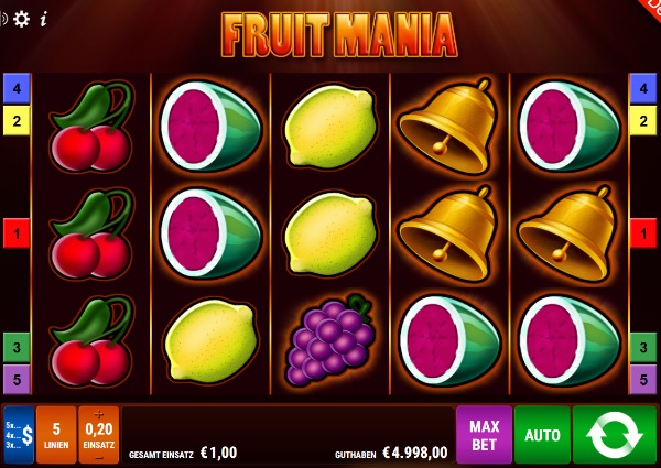 Fruit Mania Slot Bally Wulff