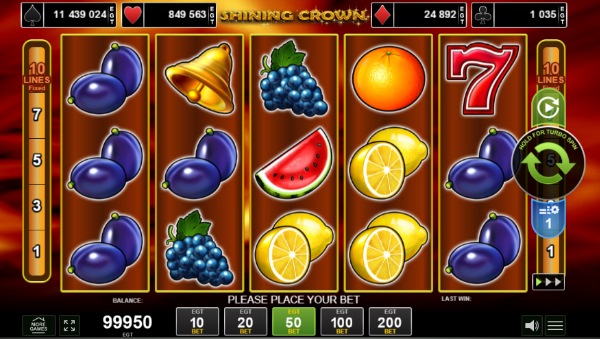 Shining Crown EGT Spiel