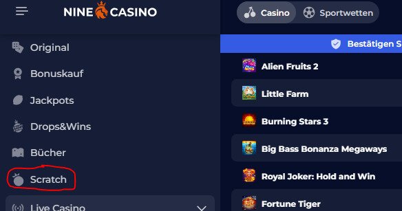 Nine Casino Rubbellose