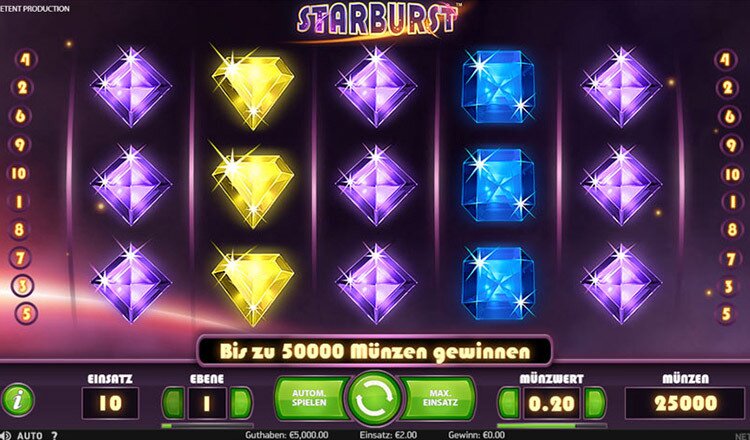 Starburst slot screenshot