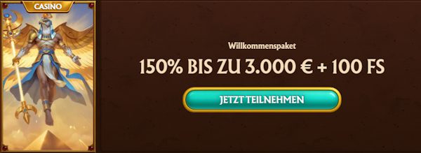 Amunra 3000€ + 100 Freispiele