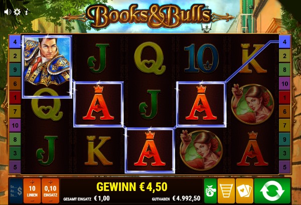 Books & Bulls Gamomat Spiel