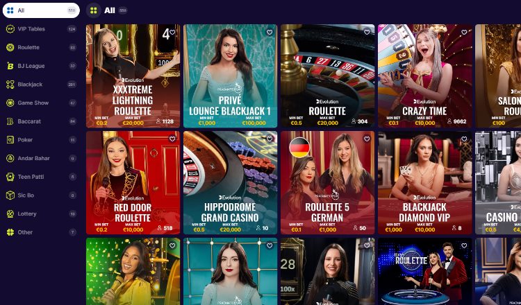 Casinoin Live Casino