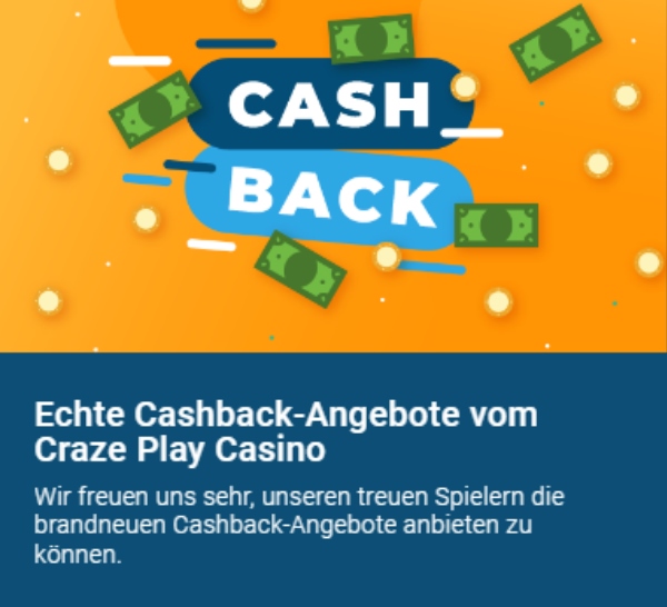 CrazePlay Cashback