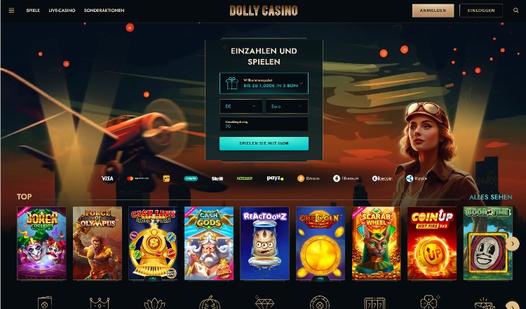 Dolly Casino Webseite