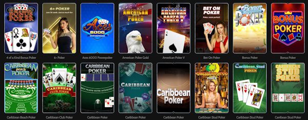Godz Casino Video Poker Spiele