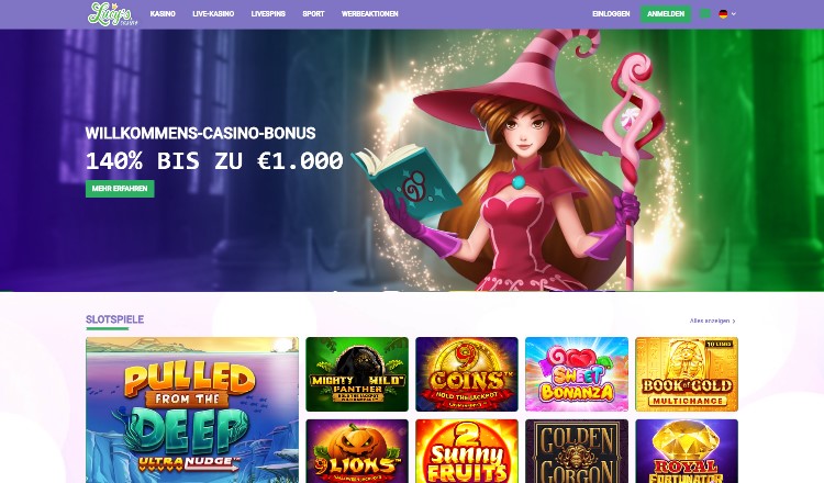 Lucy's Casino Webseite