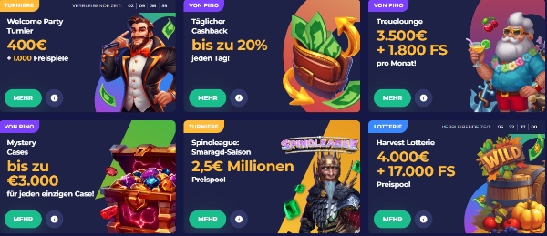 Pino Casino Bonusangebote