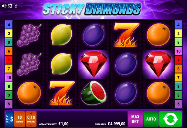 Sticky Diamonds von Gamomat