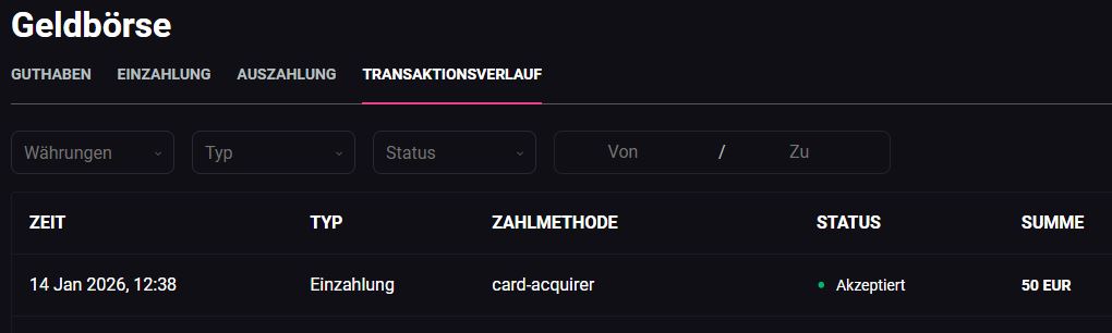 Mastercard Einzahlung Casino