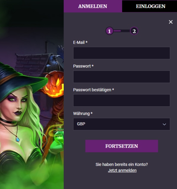 Black Magic Casino Registrierung