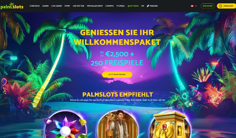 PalmSlots Startseite