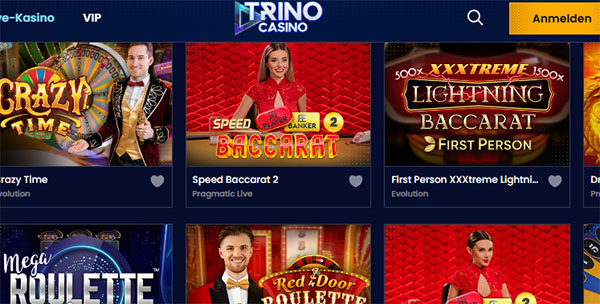 Trino Casino Spiele