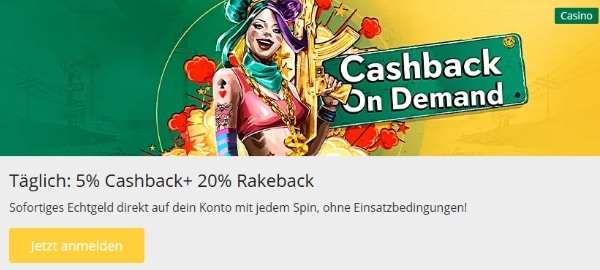 Qbet Cashback und Rakeback