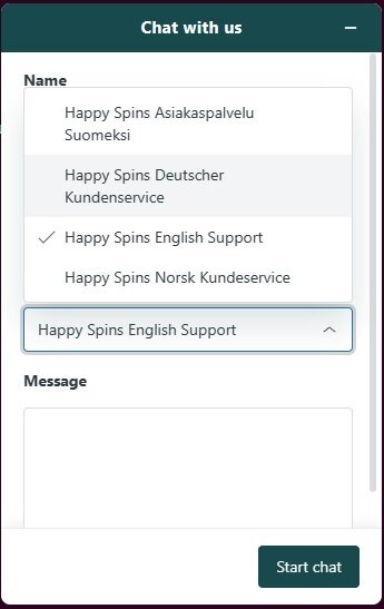Happy Spins Live Chat