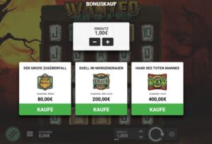 Wanted Dead or Alive Freispiele kaufen