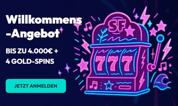 SpinFever 4000€ + 4 Gold Spins Paket