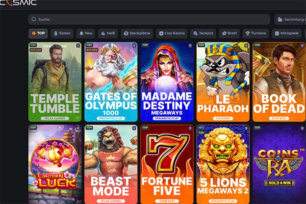 Cosmic Slot Spiele