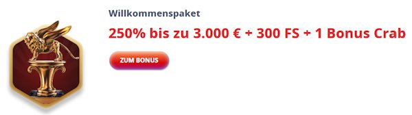 Casino Infinity 3000€ + 300 Freispiele
