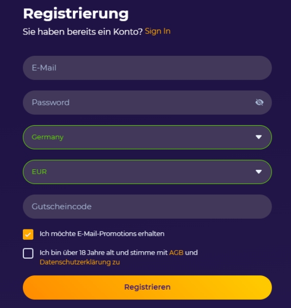 iWild Registrierung