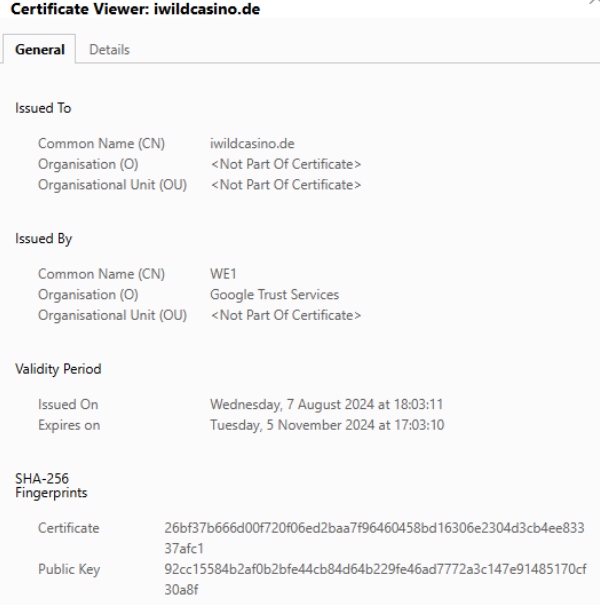 iWild SSL-Verschlüsselung