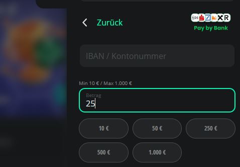 Banküberweisung Casino einzahlen