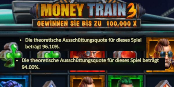 Money Train 3 Auszahlungsquote