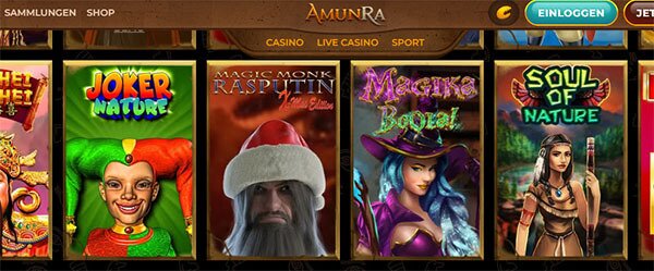Magic Monk Rasputin AmunRa Casino