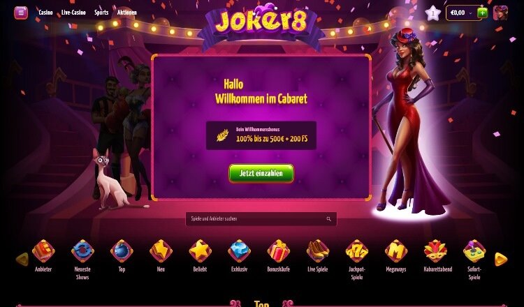 Joker8 Casino Startseite
