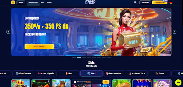 Trino Casino Startseite