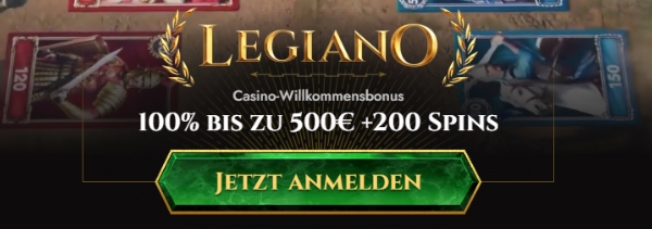 Legiano Casino Bonus