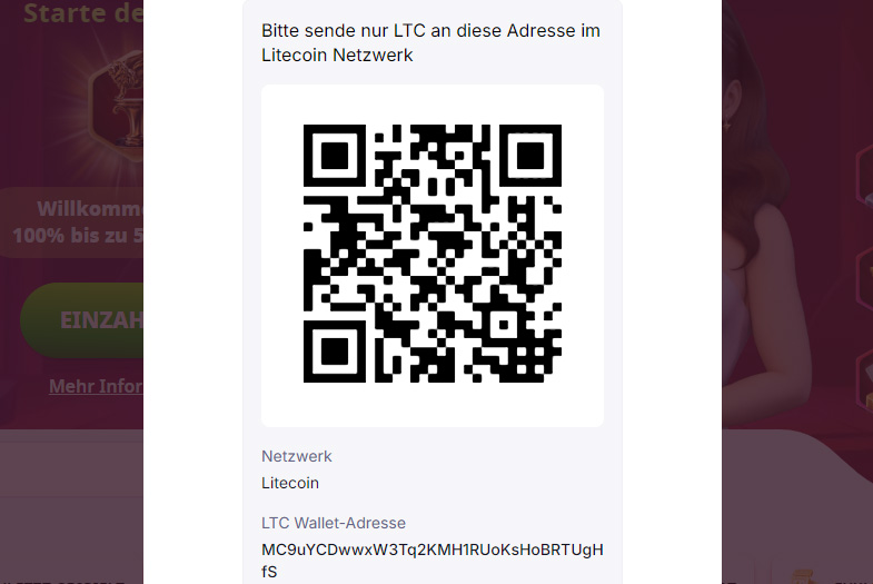 Litecoin Casino einzahlen