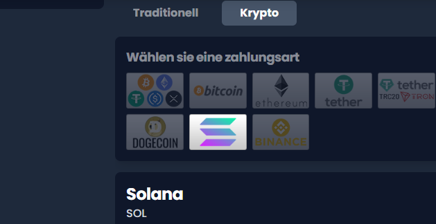 Solana Kryptosino