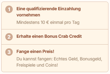 Bonus Crab einlösen