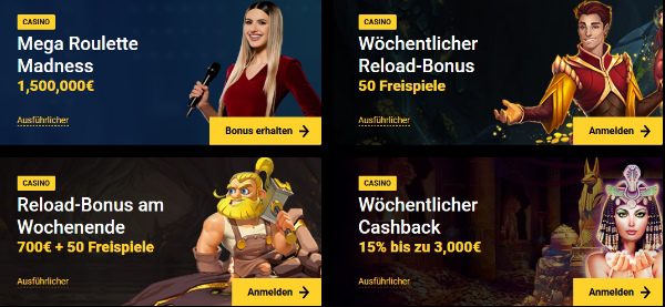 ZetCasino Bonusangebot