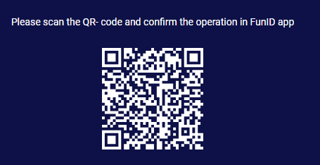 FunID QR-Code zum einzahlen