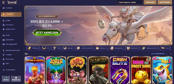 Divaspin Casino Startseite