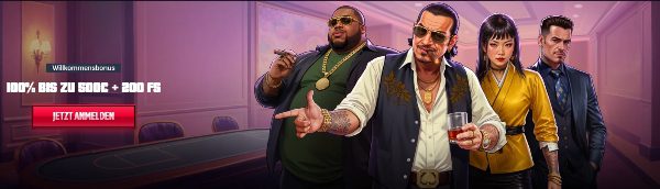 Mafia Casino 100% Bonus bis 500 + 200 Freispiele