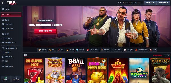 Mafia Casino Webseite