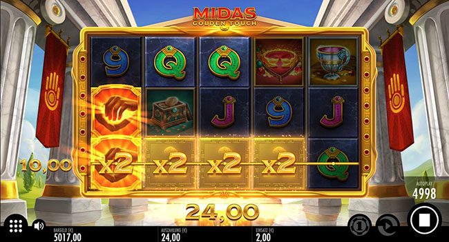 Midas Golden Touch Gewinn