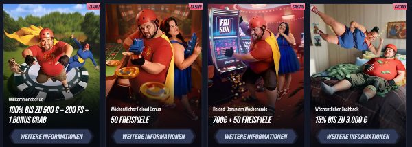 VegasHero Casino Bonusangebote