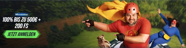 VegasHero 100% Bonus bis 500€, 200 Freispiele und 1 Bonus Crab